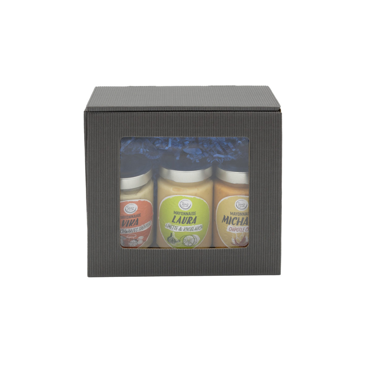 3er Mayo-Box (je 250ml, Trufa, Knobi, Chipotle)